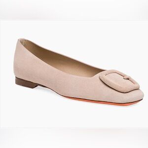 Santoni NEW women’s Maya pink ballet flats shoes size 37 7